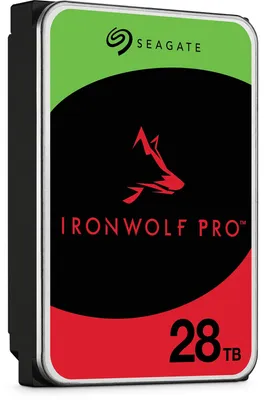 Productafbeelding van Seagate IronWolf Pro ST28000NT000 Interne harde schijf, 28 TB, 7200 RPM, 512 MB, 3.5", Serial ATA III
