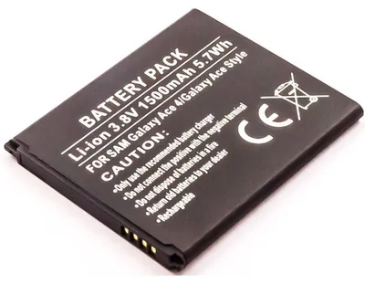 Produktbild von Akku für Samsung SM-G313H Li-Ion 3,8 Volt 1500 mAh schwarz.