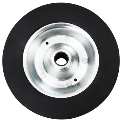 Produktbild von vidaXL Rad für Anhänger-Stützrad Ø20x5 cm Vollgummi und Stahl