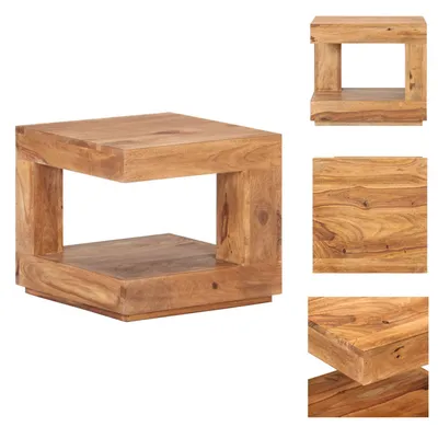 Image de vidaXL Table basse 45x45x40 cm Acacia massif - Tables basses