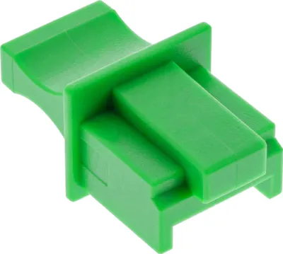 Produktbild von InLine Staubschutz, für RJ45 Buchse grün 10er Blister, Grün, 14 x 23 x 9 mm, 85 mm, 130 mm, 28 mm, 29 g