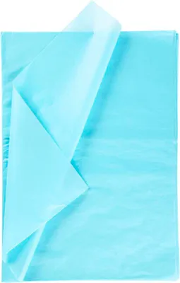 Image de Papier de soie bleu clair, format 50 x 70 cm, 25 feuilles, idéal pour l'emballage, les travaux manuels et l'emballage cadeau
