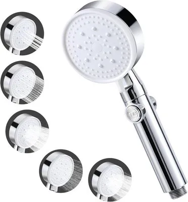 Immagine prodotto di Soffione ad alta pressione - risparmio d'acqua - 5 modalità di getto