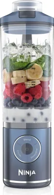 Image de Ninja BC251EUNV blender 0,57 L Mixeur portable Bleu, Transparent