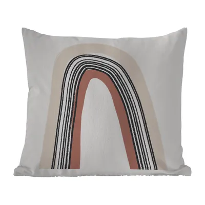 Produktbild von MuchoWow® Outdoor Kissen - Regenbogen - Pastell - Design - 45x45 cm - Wetterfest - Lounge Kissen - Fotokissen - Dekoratives Kissen