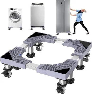 Zdjęcie produktu dla Metalowa podkładka pod pralkę, wysokość 100 cm, biała