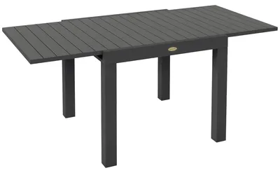 Obrázek produktu pro Venkovní stůl - Odolný vůči povětrnostním vlivům - Hliník - 162 x 80 x 75 cm - Šedá barva