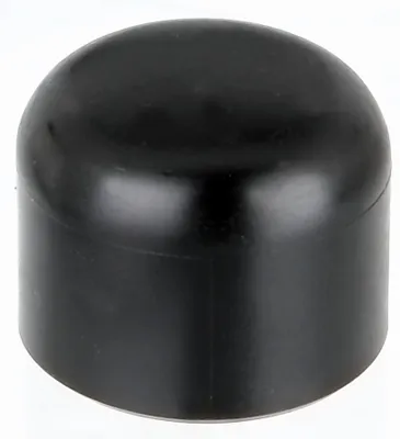 Immagine prodotto di Alberts 831967 Tappo per pali metallici rotondi, in plastica, nero, per pali Ø 34 mm, set da 20