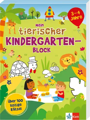 Produktbild von Mein tierischer Kindergarten-Block (3 - 4 Jahre)