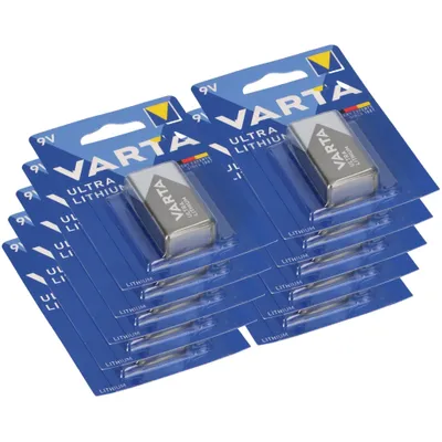 Produktbild von 10x 1er Blister Varta Professional Lithium Batterie 9V-Block
