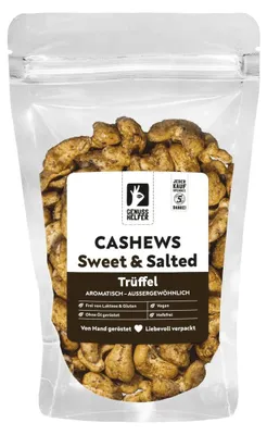 Produktbild von Cashews Trüffel, leckere Knabberei mit edlem Trüffel verfeinert, 150g