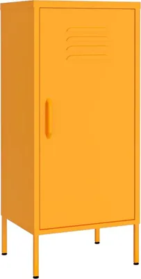 Image de Armoire de rangement Jaune moutarde 42,5x35x101,5 cm Acier