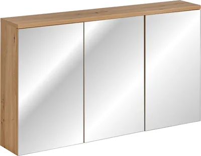 Produktbild von Badezimmer Spiegelschrank gross inkl. LED KONA Weiss Artisan Eiche