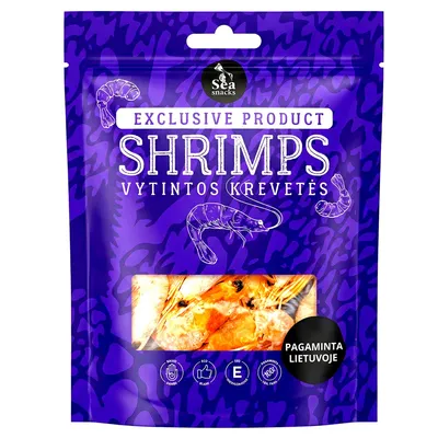 Produktbild von Sea Snacks Ungeschälte Grönlandgarnelen getrocknet & gesalzen 30g