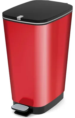 Image de Poubelle Kis Chic Bin L 50 l rouge