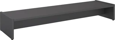 Produktbild von Monitorständer ZOOM, Grau – Bildschirmerhöhung 100cm für 2 Monitore, ergonomischer Schreibtischaufsatz, Organizer für Schreibtisch