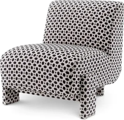 Produktbild von Casa Padrino Luxus Sessel mit Muster Schwarz / Weiß - Wohnzimmer & Hotel Einrichtung