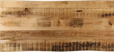 Produktbild von Möbel Tischplatte mit Baumkante 100x40x3,8 cm Raues Mango Massivholz - Tischplatten 370684