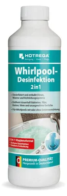 Produktbild von HOTREGA Whirlpool Desinfektion 2in1 Jacuzzi desinfizieren und entkalken Hot Tub Desinfektionsmittel 500ml