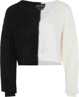 Immagine prodotto di Maglione da donna FENIA - nero bianco, XS/S