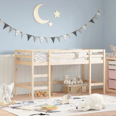 Image de Maison Exclusive - Lit mezzanine pour enfant avec échelle 80x200 cm en pin massif