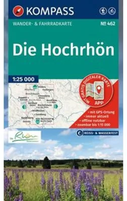 Obrázok produktu pre KOMPASS Turistická mapa 462 Hochrhön 1:25 000