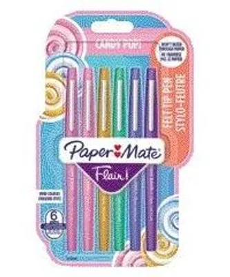 Produktbild von Paper Mate – Fineliner Flair Candy Pop! Mittlere sortierte Blisterpackung mit 6 Stück