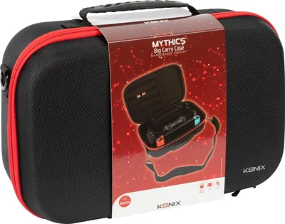 Obrázok produktu pre Konix KX MY SWITCH BIG CARRY CASE, Tvrdé puzdro, Nintendo, Čierna, Červená, Nintendo Switch, Odolné proti nárazu, 320 mm