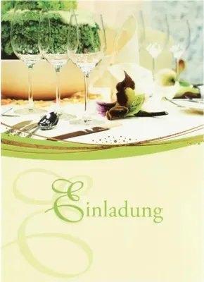 Produktbild von Einladungskarten Tisch 5er mit Umschlag