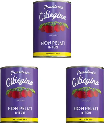 Produktbild von Kleine, ungeschälte Kirschtomaten "Ciliegino" 3er-Set