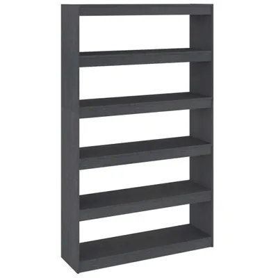 Produktbild von vidaXL Bücherregal/Raumteiler Grau 100x30x167,5 cm Massivholz Kiefer