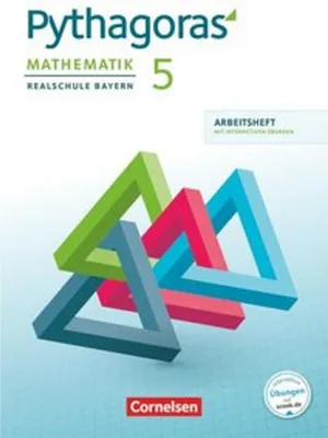 Immagine prodotto di Pythagoras 5. Jahrgangsstufe - Realschule Bayern - Arbeitsheft mit interaktiven Übungen auf scook.de
