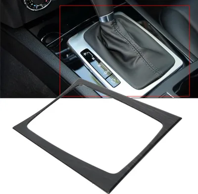 Productafbeelding van Stickers voor paneelframes, geschikt voor Mercedes-Benz C-klasse, GLK, W204, X204, modeljaren 2008-2013 (zwart)