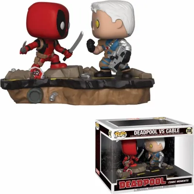 Immagine prodotto di POP - Marvel - Deadpool vs. Cable - Momento del film