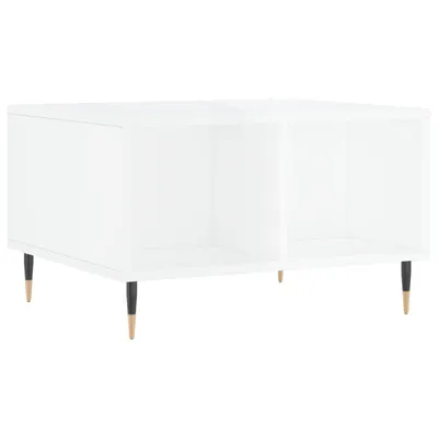 Obrázek produktu pro vidaXL Konferenční stolek vysoký lesk bílý 60x50x36,5 cm Dřevěný materiál