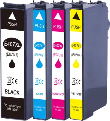 Produktbild von 407XL Druckerpatronen 4er Multipack kompatibel für Epson Nr.407 407XL Epson WorkForce Pro WF-4745DTWF / Epson WorkForce