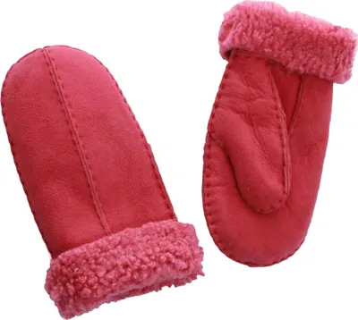 Productafbeelding van Eastern Counties Leather - Kinderhandschoenen, gesplitste naad - "CSM" model, lamswollen voering EL487 (één maat) (roze)