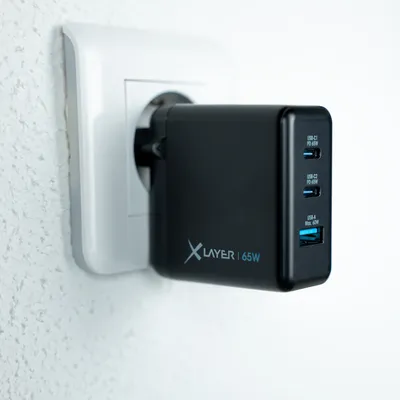 Immagine prodotto di Xlayer 219588 Xlayer Powercharger 65W GaN /OQ4.0 USB-C Ladegerät Black