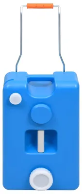 Produktbild von vidaXL Camping-Wassertank mit Rollen 25 L Blau