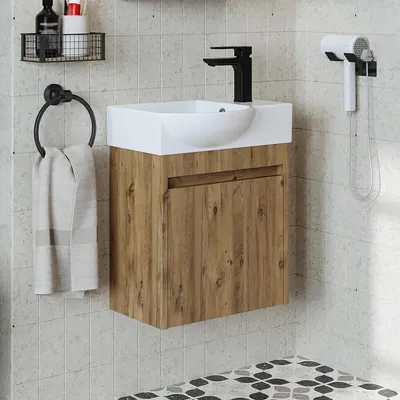 Produktbild von Roomart LEO Badmöbel-Set 2-teilig 46.5 cm breit, Eiche