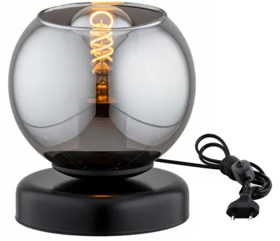 Produktbild von Tischlampe E27 D: 14 cm rund 16 cm hoch Kugelschirm Modern