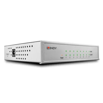 Immagine prodotto di LINDY Switch 8-Port Gbit Metall schwarz