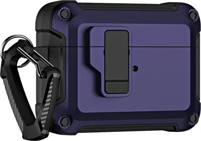 Immagine prodotto di Custodia blindata Pro per Airpods 4 con moschettone - Viola