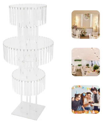 Image de Présentoir acrylique à 5 niveaux pour fleurs de mariage