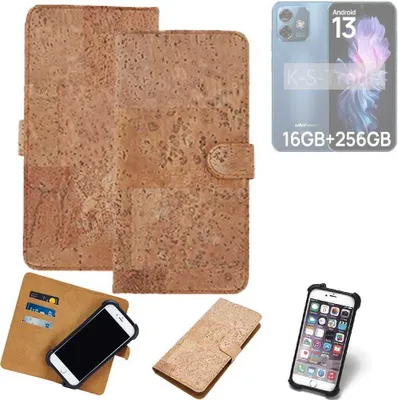 Produktbild von K-S-Trade Hülle kompatibel mit Ulefone Note 16 Pro  Kork Handyhülle Cover  Schutzhülle TPU Case Bumper in Hellbraun, (1x)