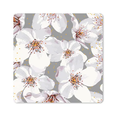 Produktbild von MuchoWow® Mauspad Mousepad Blumen - Sakura - Muster 30x30 cm - Mousepads - Maus Mat - Pad - Mausunterlage - Gaming