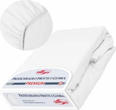 Obrázek produktu pro Darymex Froté prostěradlo s gumou 140x200 bílé 001 Premium