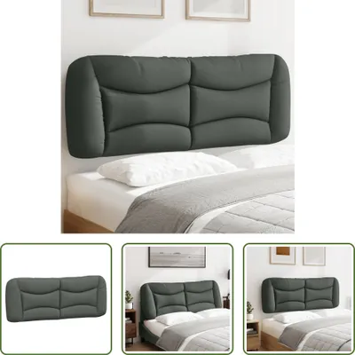 Produktbild von The Living Store Kopfteil-Kissen Dunkelgrau 120 cm Stoff
