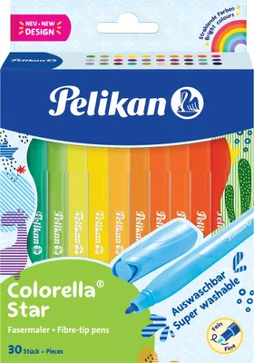 Produktbild von Fasermaler Colorella Star C 302 - 30er Faltschachtel. Packung mit 10 Stück