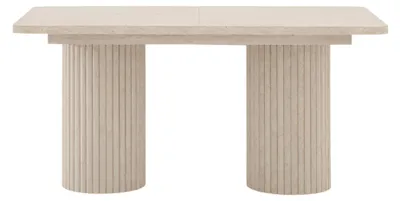 Produktbild von Beiger Designer-Esstisch – Holz-Esstisch für Ihr Esszimmer und Esszimmermöbel